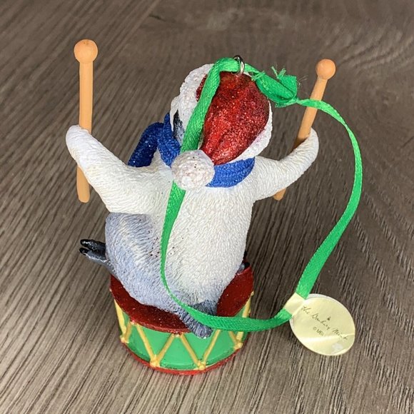 Danbury Mint The Baby Animal Ornaments Penguin W/ Drum & Drumsticks - Picture 3 of 8